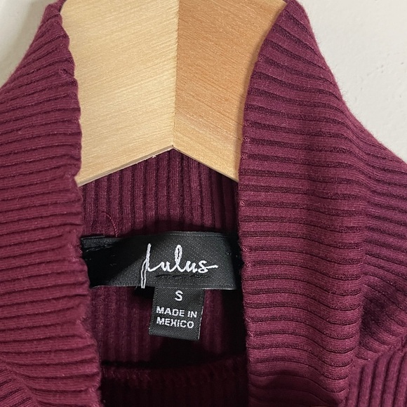 Lulu's Burgundy Long Sleeve Bodysuit - Picture 7 of 11